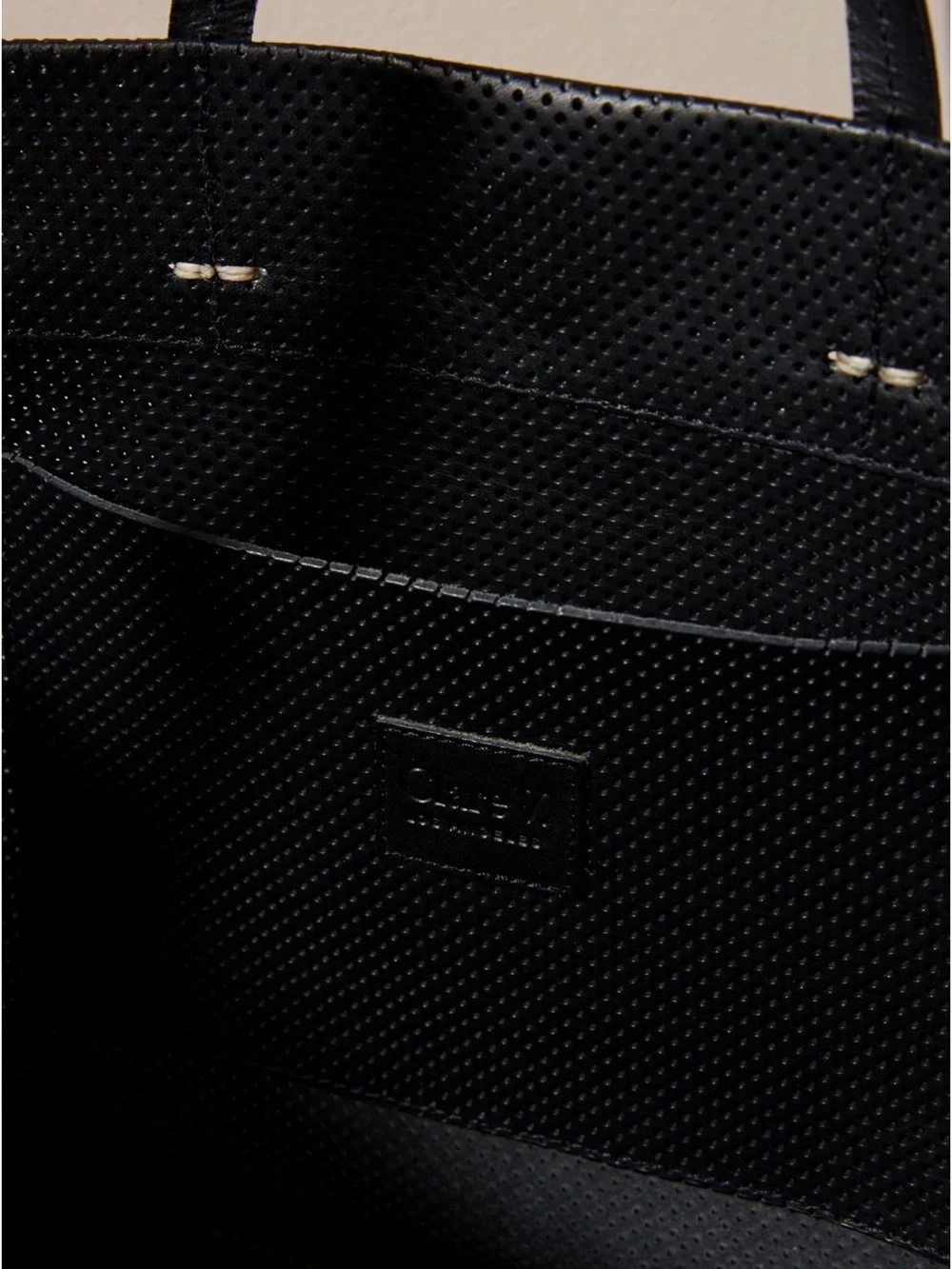 Clare V. Simple Tote Bag-black Perf - Picture 8 of 14